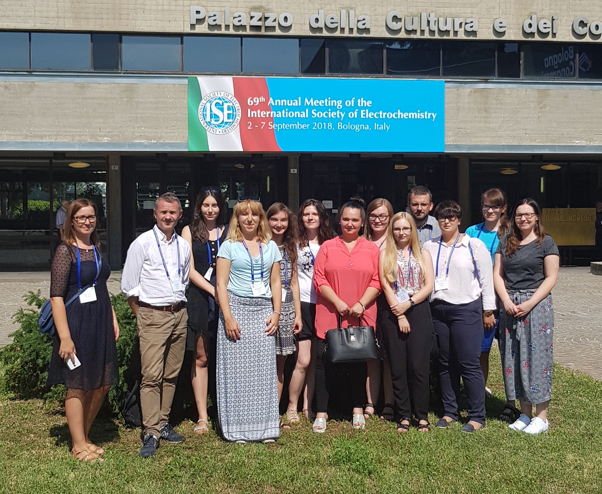 Photo of our team members at 69th Annual Meeting of the International Society of Electrochemistry